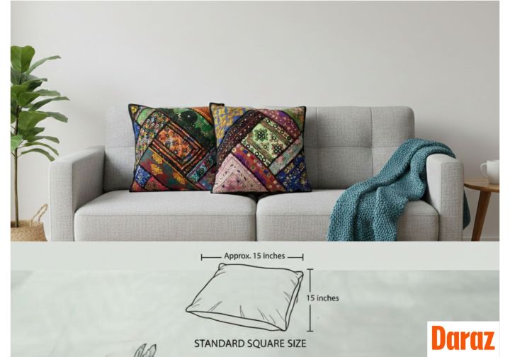 Multicolor%20Patchwork%20Cushion%20Cover%20Set%20of%202%20%E2%80%93%20Sofa%20&%20Living%20Room%20Decor%20Pillow%20Case%20-%20Image%204