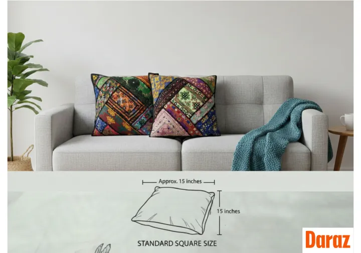 Multicolor%20Patchwork%20Cushion%20Cover%20Set%20of%202%20%E2%80%93%20Sofa%20&%20Living%20Room%20Decor%20Pillow%20Case%20-%20Image%204