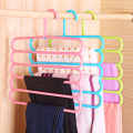 Pack of 3- New Multi-purpose High Quality Trousers Hanger 5 Layers Pants Hanger. 