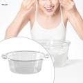 Wash Basin Clear Dishpan for Washing Dishes for Mixing Storaging Cleaning Small Gray. 