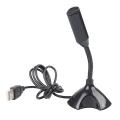 USB Stand Mic Microphone for Laptop / PC Computer - (Adjustable / Bendable). 