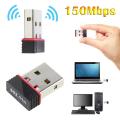 2.4 GHz 300Mbps 80211n USB Connector 802 Wi-Fi Receiver USB 2.0 Wireless Mini WiFi Dongle. 