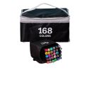 Touch Oily Marker Set Double-ended Student Professional Watercolor Brush 36/24/48/60/80/168 colors. 
