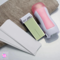 3 in 1 depilatory wax heater machine with roll on wax refill and waxing strips for body and face hair removal, waxing machine with hot wax and depilatory wax paper, depilatory roll on wax heater. 