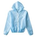 Sunscreen women's 2022 spring and summer new solid color ultra-thin breathable quick-drying UV protection short sunscreen coat women. 
