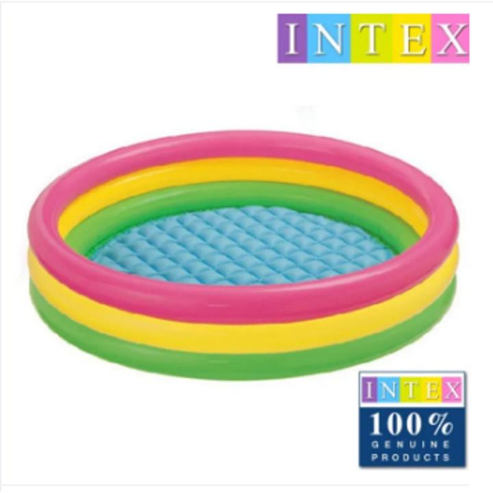 INTEX Kids Swimming Pool feet Wet Set inflatable Baby Bath Tub