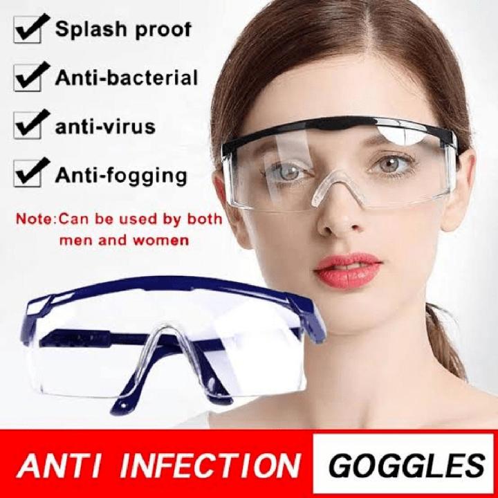 Hydra Safety Glasses Clear Anti dust Anti wind Sand proof Shock Dust Resistant Fashion Transparent Safety Glasses Eye Protective goggle Anti Pollution Anti splash goggles for Factory Lab Working Eyewe...