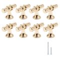 8 Packs Gold Cabinet Knobs Drawer Knobs Euro T Bar Cabinet Handles Modern Knobs for Cabinets and Drawers. 