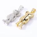 Iced Out Cartoon Puppets Pendant Necklace Hip Hop Necklace For Men Rapper Rope Chain Charm Jewelry Accessories. 