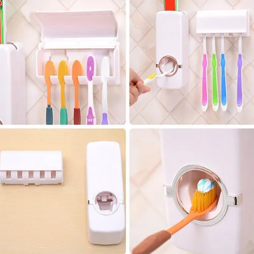 Automatic%20Toothpaste%20Dispenser%20with%20Wall%20Mount%20Toothbrush%20Holder%20Toothpaste%20Squeezer%20with%205%20Brushes%20Set%20Kids%20Hands%20Free%20Toothpaste%20Dispenser%20for%20Shower%20Bathroom%20Sink.%20-%20Image%204