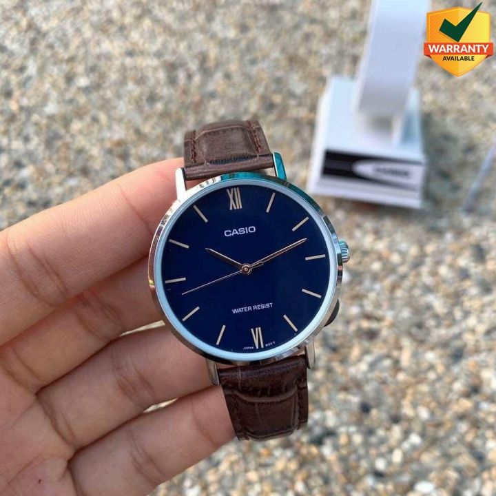 Original Casio - MTP-VT01L-2BUDF - Stainless Steel Watch for Men