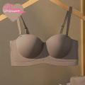Muses Mall Strapless Bra for women Small Breasts Gathered Push Up Brassiere No Steel Ring Anti Slip Lingeire Seamless Underwear. 