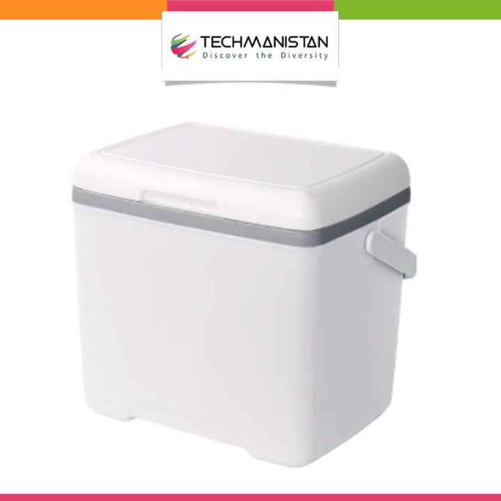 Techmanistan 13/22 Liter Ice Box Including Ice Pad, Reusable Warm & Cold Box, Large Insulated Cooler Box