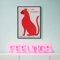 David Shrigley Rabbit Cat Biscuit Train Wall Art Prints Canvas Painting Nordic Poster Wall Pictures For Living Room Decor. 