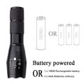 V6 L2 T6 Led Flashlight Aluminum Torch Zoomable Lantern Waterproof White Yellow Light Use 18650 or AAA Battery For Camping. 