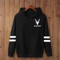 MARKHOR Hoodie Black Cotton Printed Hoody ISI Logo Hooded Upper Pocket Design Mens Pullover. 