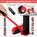 SP DEALZ  Furniture Lifter Mover Tool Set, Furniture Mover, Mr Hercules Moving Tool, Furniture Lifters for Heavy Furniture, 180° Adjustable Pry Bar and 360° Rotatable Sliders (Red). 