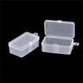 2pcs Rectangle Transparent Plastic Storage Box Small Parts Box. 