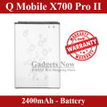Q_Mobile X700 Pro II Battery Replacement Premium Quality 2400mAh Battery For Q_Mobile X700 Pro-2. 