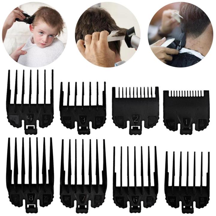 8 Piece/Set Clipper Guide Combs Guard Attachment 1.5mm 3mm 4.5mm 6mm 10mm 13mm 19mm 25mm