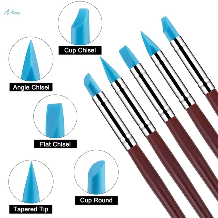 5Pcs%20Silicone%20Clay%20Sculpting%20Tool%20for%20Gift%20Sculpture%20Nail%20Art%20-%20Image%205
