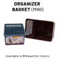 Multipurpose Mini organizer basket with partitions to organize makeup stationary drawers wardrobe desk organiser storage box separator. 