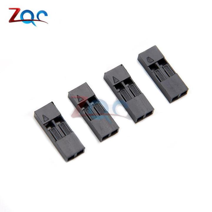 100Pcs 2.54mm 2P Pitch Dupont Jumper Wire Cable Housing Female Pin Connector