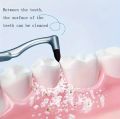 1/2 pc Manual Teeth Stain Eraser Manual Dental Teeth Stain Eraser and Plaque Remover - Handheld Teeth Polishing Flosser for Oral Hygiene, No Electricity or Battery Needed Teeth Stain Remover Sticks with Carbonized Silicone Hard Brush Heads Deep Clean. 
