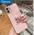 dienya For Xiaomi MI POCO F3 GT Redmi K40 Gaming Case Flash Drill Bear Metal Rotate Bracket Design Side Square Edge Plating Silicone Soft Casing Full Lens Camera Protection Phone Cases. 