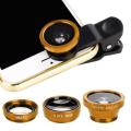 【3C VictoryEagle Store】3in1 Wide Macro Fisheye Lens Camera Mobile Phone Fish Eye Lenses For Gionee S8 Steel 2 S9 S10 M6S Plus A1 A1 X1s. 