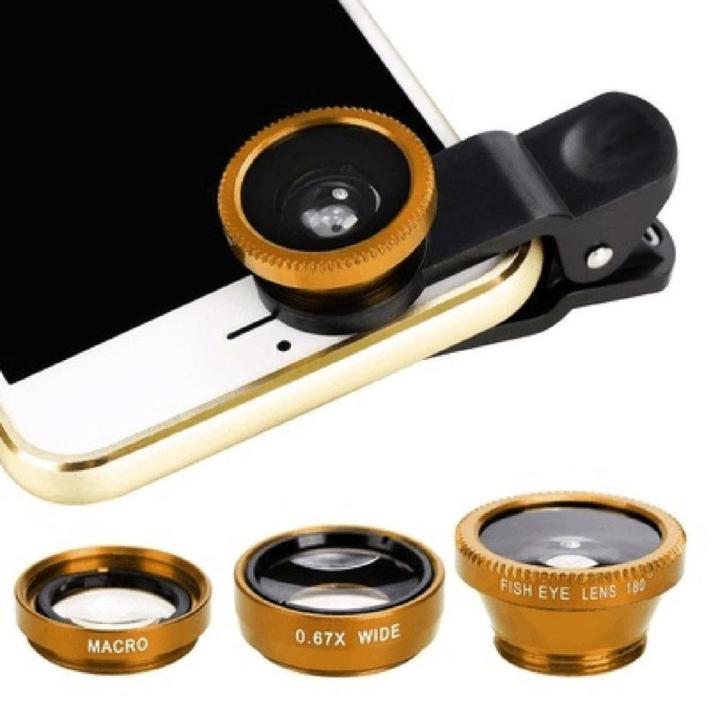 【3C VictoryEagle Store】3in1 Wide Macro Fisheye Lens Camera Mobile Phone Fish Eye Lenses For Gionee S8 Steel 2 S9 S10 M6S Plus A1 A1 X1s