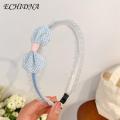 ECHIDNA Kids Princess Headband Shiny Kids Imitation Pearls Bowknot Decor Hair Hoop. 
