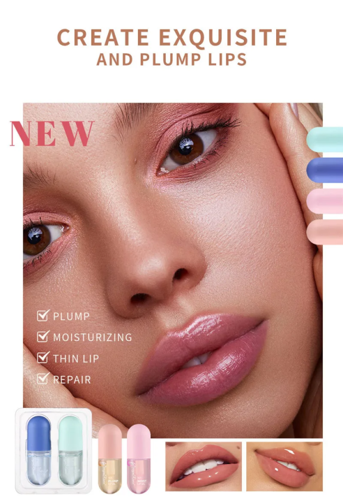 2Pcs%20Set%20of%20Hydrating%20Plumping%20Lip%20Oil%20Mini%20Capsule%20Lip%20Gloss%20-%20Image%203