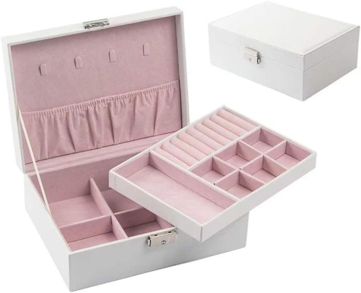 Two%20Layer%20Jewelry%20Organizer%20Box%20for%20Women%20%E2%80%93%20PU%20Leather%20Large%20Storage%20Case%20with%20Lock%20%E2%80%93%20Classic%20Style%20%E2%80%93%20All%20Season%20-%20Image%203
