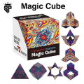 SP Dealz  Magic Cube Puzzle Box Infinity Cubes Fidget Cube 24 Rare Transforms Into Over 70 Shapes Magic Cube 3D  Fidget Cube Puzzle Game Shape Shifting Cube. 