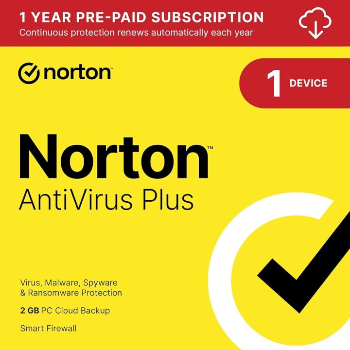 Norton 360 Standard 1 User 1 Year Antivirus Key Card