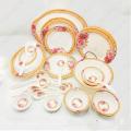Melamine Dinnerware Kitchen Dinner Set - 74 Pcs. 