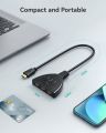 HDMI Switch 4K, Deluxe 3 Port HDMI Switcher 3x1 HDMI Splitter Hub 3 in 1 Out with Pigtail Cable Supports 4K 3D HD 1080P for Xbox PS4 Roku HDTV. 
