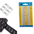 Pack of (24)  Metal Ladies Hook & Eye Fastener for Bra Corset Dress Collar Bag Wraps Quilt Overcoat Garment Accessories. 