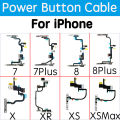 Power Button Flex For iPhone 7 7P 8 8 Plus X XR Xs Max Switch Power With Flash Light Mic Flex Cable Replacement Parts. 