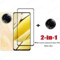 2 IN 1 Realme 11 5G Tempered Glass Full Cover Film for Realme 11x 11 10 9 Pro+ 8 5G 7 6 Pro Camera Lens Glass Screen Protector. 
