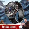 Zero® Revoltt Smart Watch | Ultra Big Screen of 1.43” IPS Display, Bluetooth Calling, Advanced Health Sensors | FREE Stainless Steel Strap, Waterproof IP67 | High Quality, Best Price Smartwatch for Men and Women, iPhone & Android Users. 