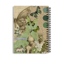 Mayfair Moments - Aesthetic Butterfly Spiral Notebook | A5 , A4 Sizes 200 pages | Aesthetic Girls Notebook | Vintage Diary. 