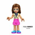 Legoing Girl Series Minifigures Princess Friends Set Olivia Andrea Emma Anna Elsa Building Blocks Toys Gifts. 