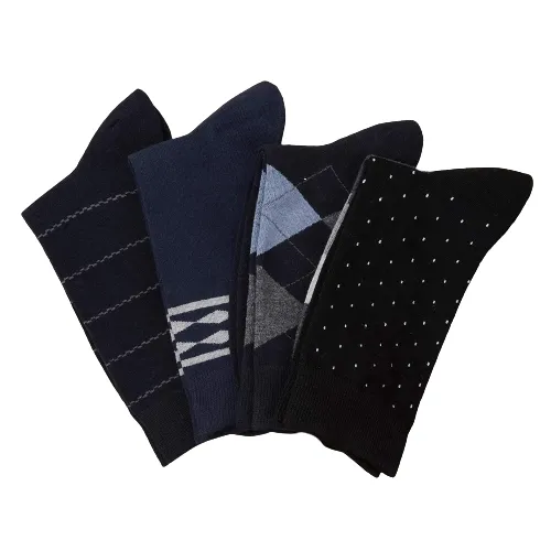 "Pack%20of%203-Classic%20Socks%20for%20Men%20-%20Multi-color-%20Timeless%20Comfort"%20-%20Image%203