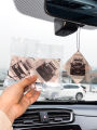 Yuehao Society custom car fragrance pendant lasting light fragrance car perfume aromatherapy card car decoration car. 