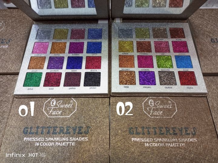Sweet%20Face%20Glittereyes%20Remarkable%20Eye%20Shades%20Pressed%20Sparkling%20Shades%2016%20Colors%20Palette%20-%20Image%202