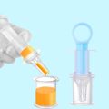 Baby Medicine Dispenser Baby Pacifier Feeder, Baby Liquid Medicine Dispenser, Anti-choking Silicone Needle Feeder Water Feeder, With Measuring 20ml Cup. 
