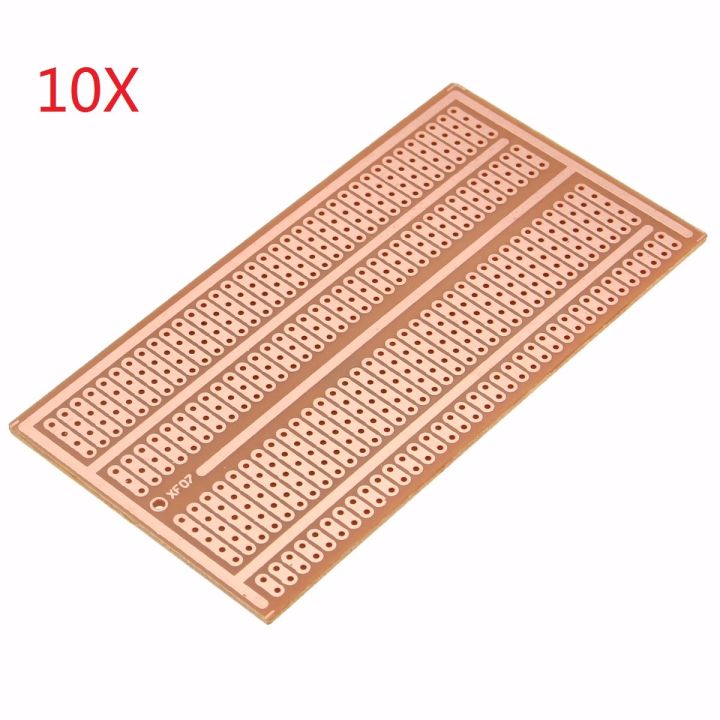 Global  10Pcs 5x10cm Single Side Copper Prototype Paper Circuit board Breadboard 2-3-5 joint hole