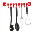 8 HangEase Hooks Kitchen Accessories Organizer Rack | Cloth Hanging Stand Wall Mounted. 